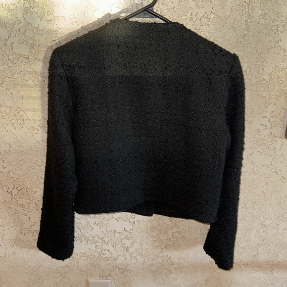 Abercrombie & Fitch Collarless Boucle Jacket - Picture 7 of 15